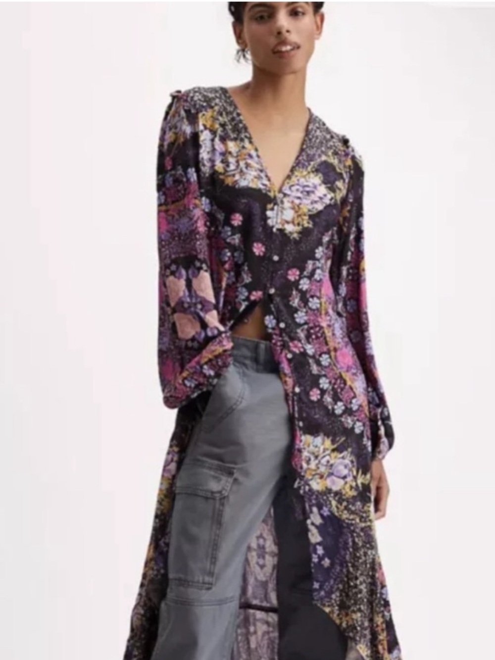 NWT Free People Marais Printed Maxi Dress